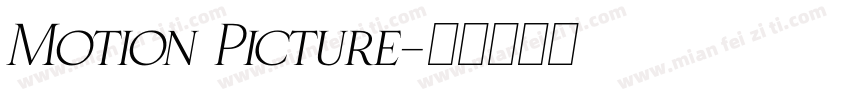 Motion Picture字体转换